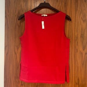 Madewell Red Sleeveless Tank Top